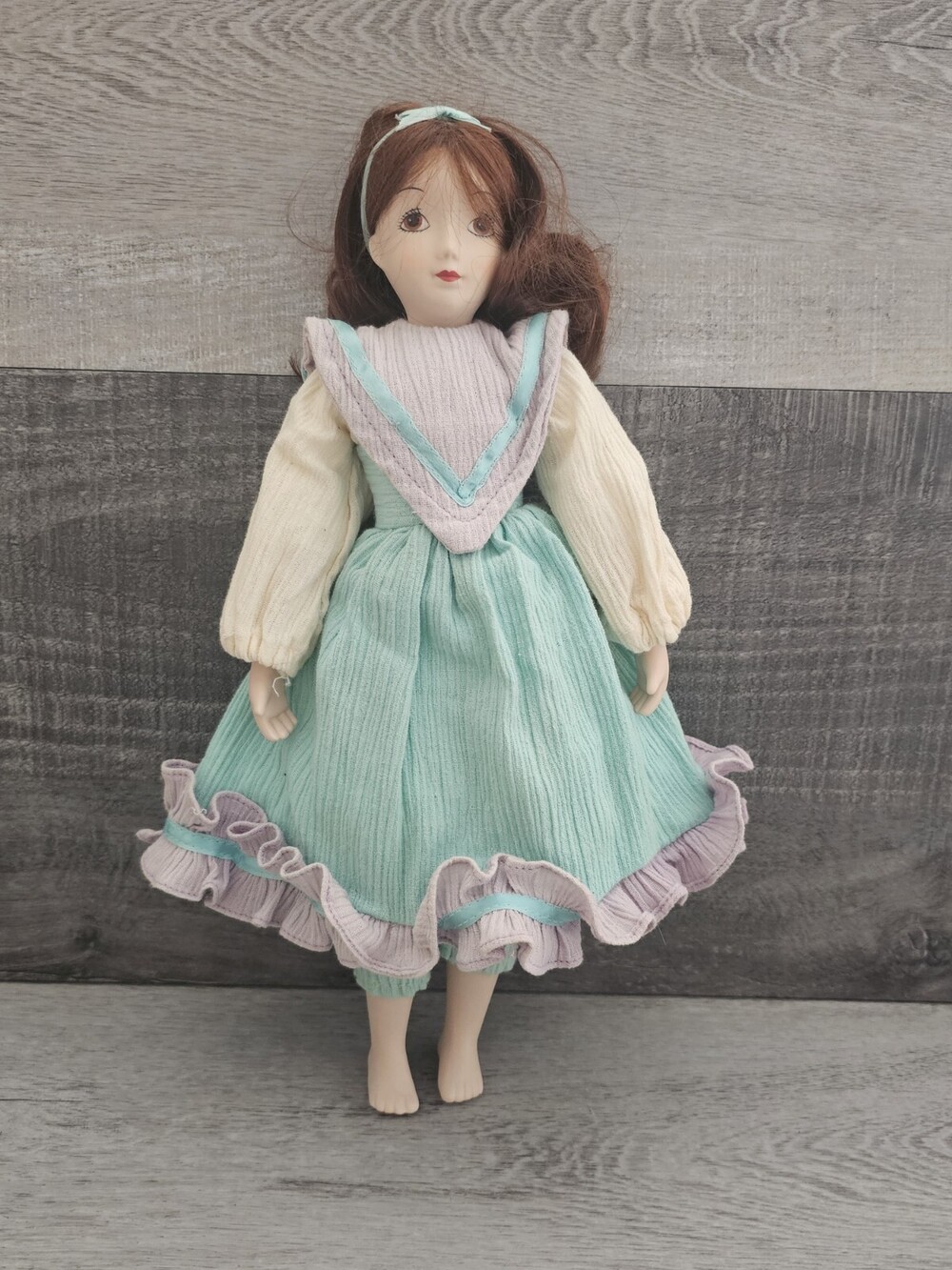 Country Meadow Collection Bisque Porcelain Doll by Russ 'Joanna' #1667 Vtg